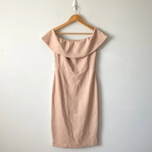 Aritzia Babaton Ruslan Dress NWT Pink Prima Rose Size 10 - Picture 4 of 9